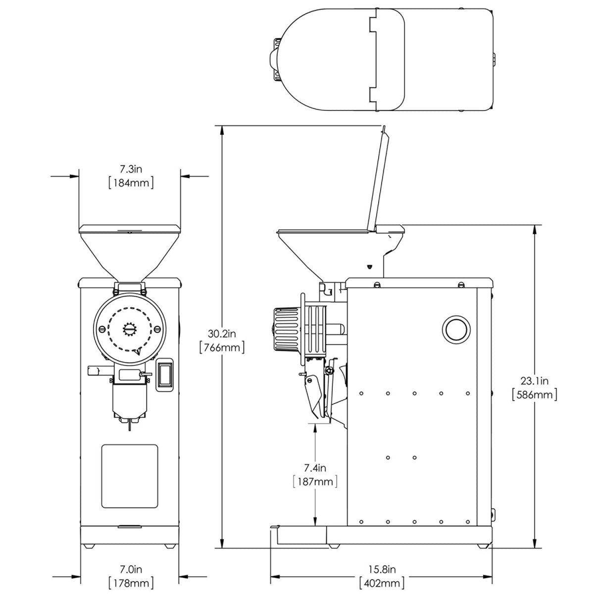 BUNN GVH, 120V -Visual Hopper Grinder