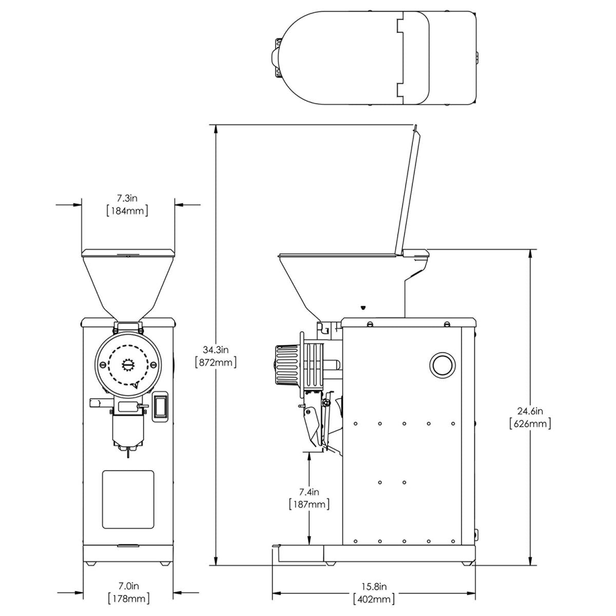 BUNN GVH, 120V -Visual Hopper Grinder